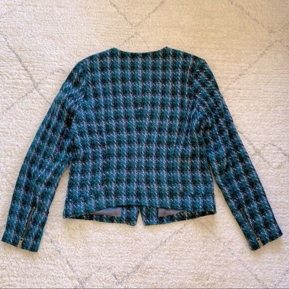LUCKY BRAND Tweed Moto Jacket Size L - Picture 3 of 10